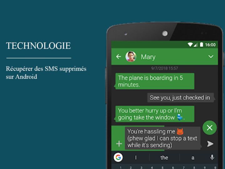 Récupérer des SMS supprimés sur Android gratuitement