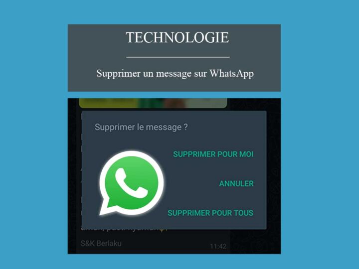 Comment supprimer un message sur WhatsApp ?