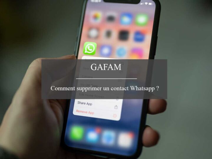 Comment supprimer un contact sur WhatsApp ?