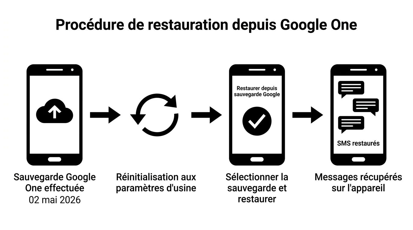 Procédure de restauration depuis Google One