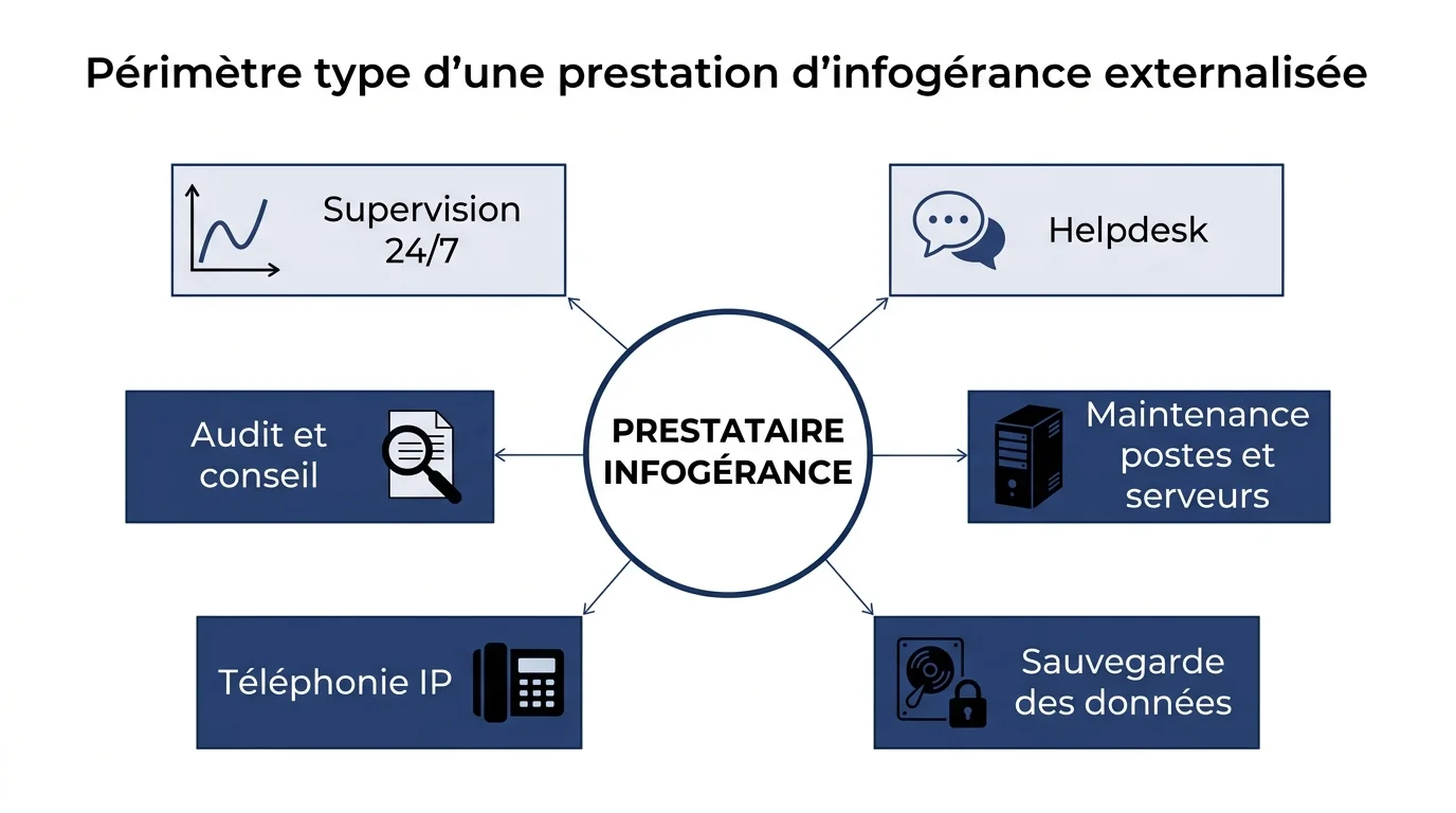 Perimetre type d une prestation d infogerance externalisee