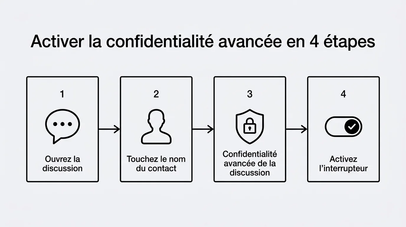 Activer la confidentialité avancée en 4 étapes
